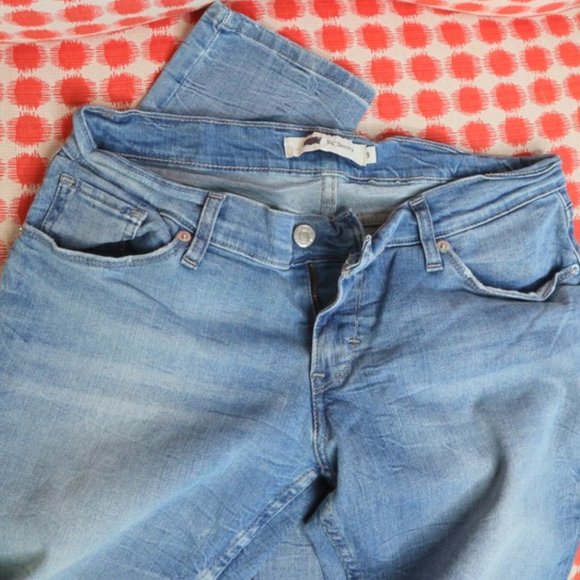 LEVIS  STRAUSS 524 SKINNY Size 9  Faded 29 Waist 32 Length women Jeans  Stretch - Picture 7 of 16